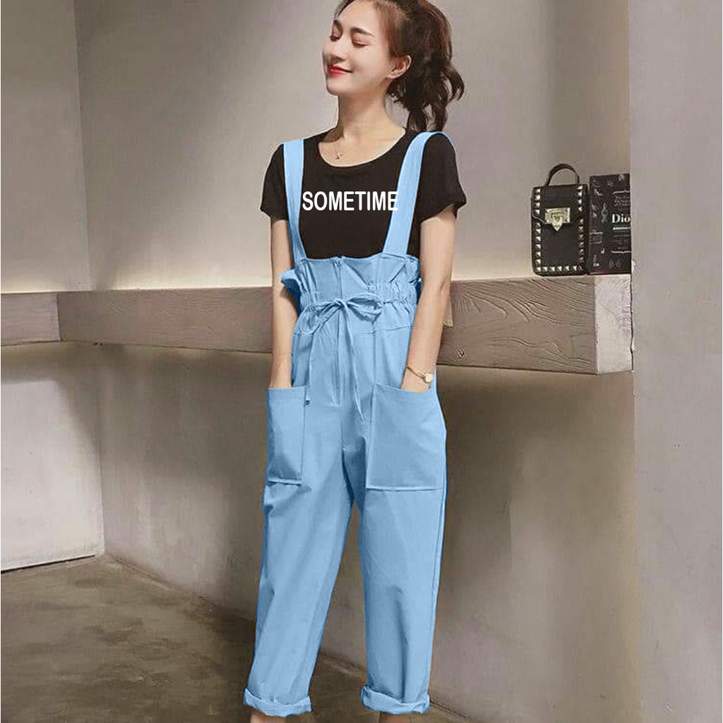 Jual FWG - STELAN 2IN1 SOMETIME / OVERALL SET / SET / OVERALL WANITA ...