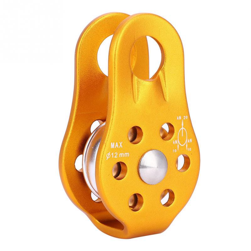 Keenso Rock Climbing Pulley – 7075 Aluminum, 4KN Capacity, Swivel Design For 8-12mm Rope