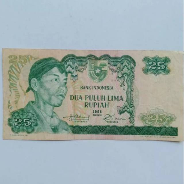 Jual uang Kuno rp25 atau 25 sudirman 25 rupiah sudirman | Shopee Indonesia
