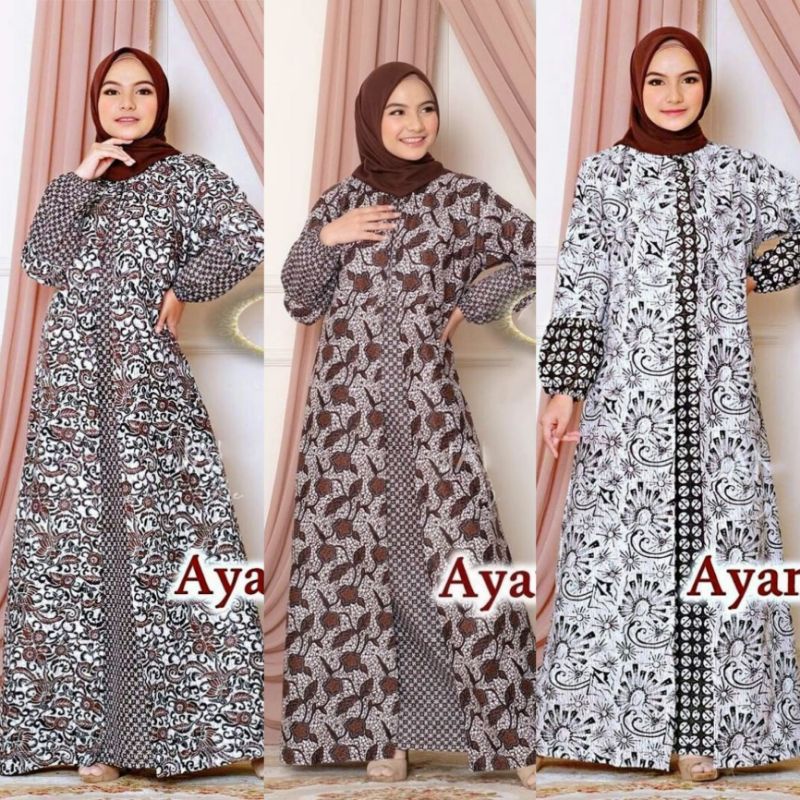 Jual BAJU GAMIS BATIK|BATIK|GAMIS BATIK MOTIF TERBARU | Shopee Indonesia