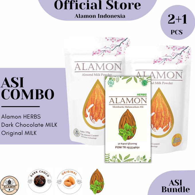 Jual ASI BOOSTER COMBO Double / Susu Almond + Herbal / Efektif / Alamon ...