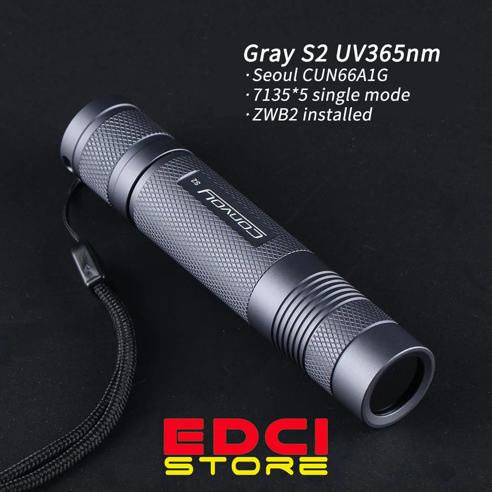 Jual Senter Convoy S2 Uv A 365nm With Zwb2 Filter Grey Shopee Indonesia