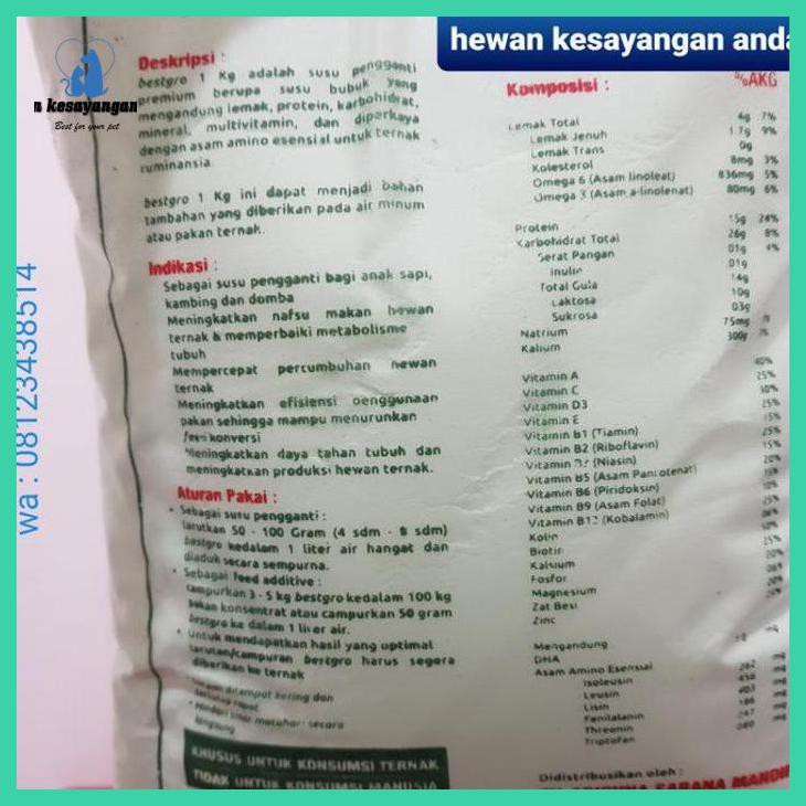 Jual Susu Pengganti Hewan Ternak Untuk Anak Sapi Pedet Kambing Cempe ...