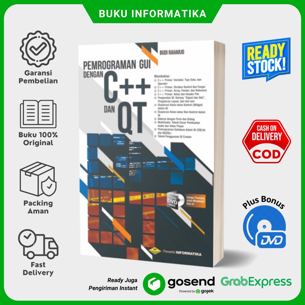 Jual Buku Pemrograman Gui Dengan C++ Dan Qt + Bonus DVD | Shopee Indonesia