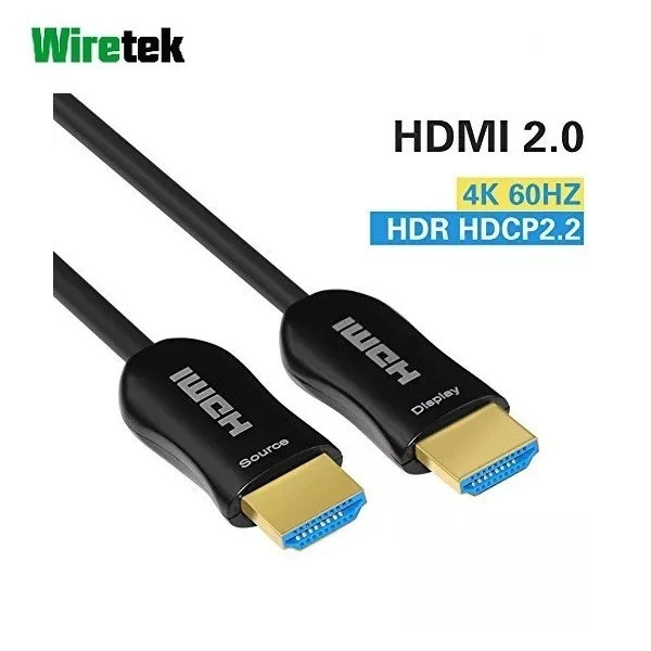 Kabel HDMI 2.0 4Kx2K 60Hz over Fiber Optic 100 meter WIRETEK