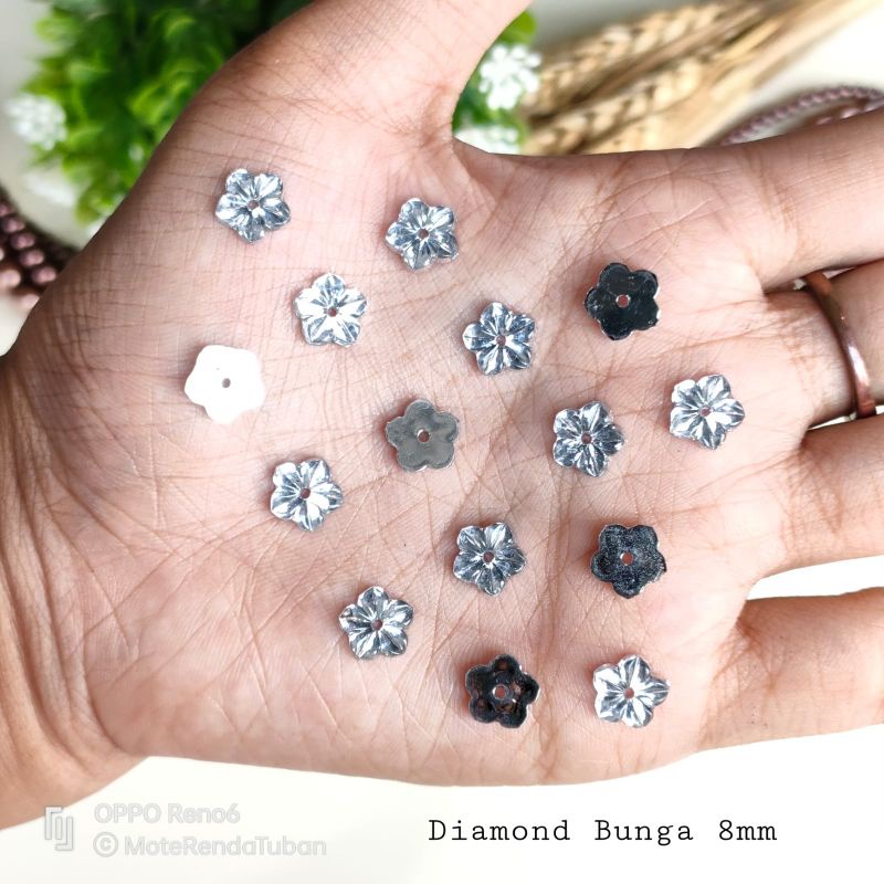 Jual Diamond Bunga 8mm | Shopee Indonesia