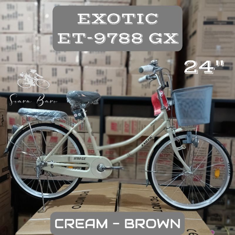 Jual Sepeda Keranjang Exotic Ctb Et 9788 Gx 24 Inch Shopee Indonesia 6506