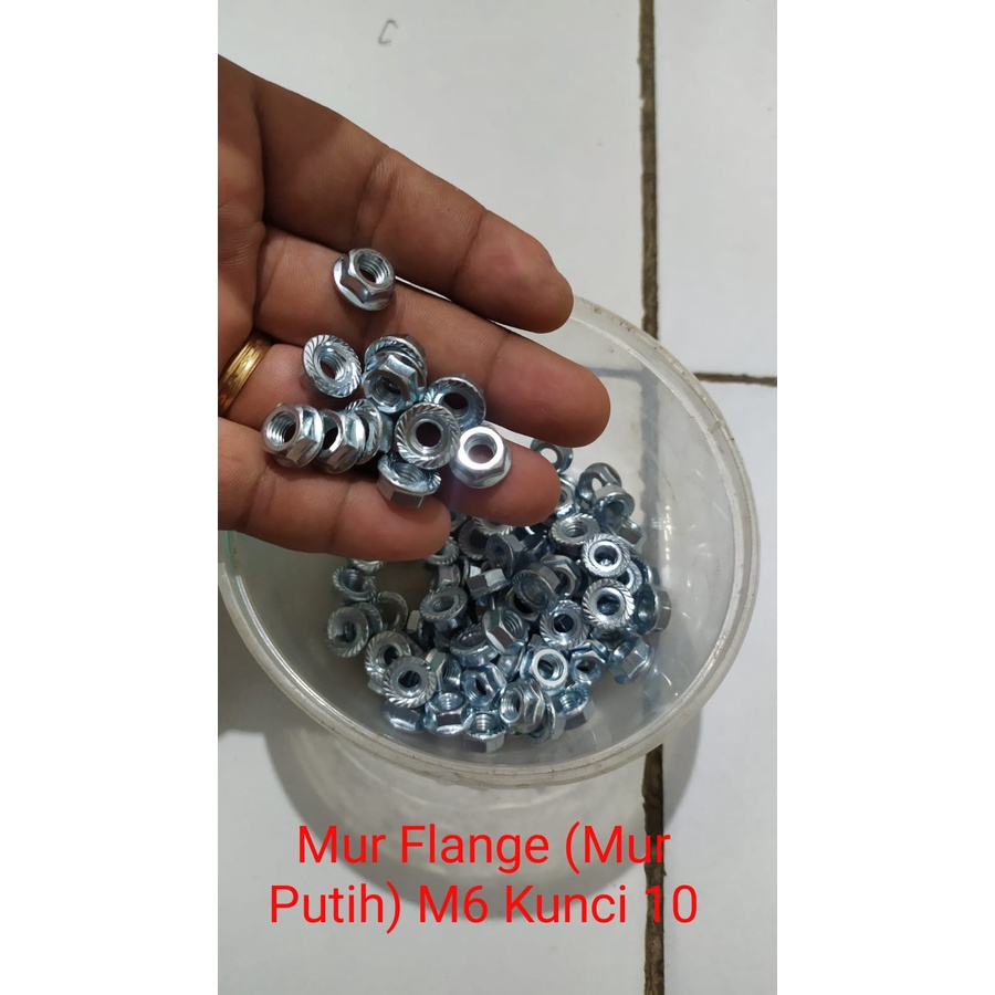 Jual Mur Flange M Warna Putih Kunci Shopee Indonesia