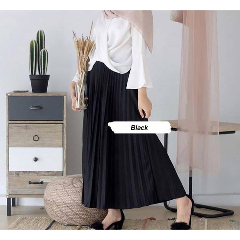 Jual Rok Plisket Premium Rok Mayung Plisket Grade A Fit To Xxl Shopee Indonesia 6057