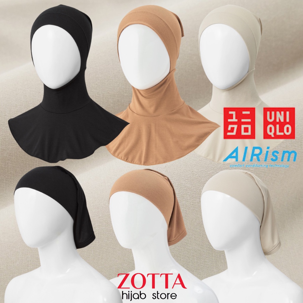 Jual UNIQLO AIRism Hanatajima Ciput Ninja Bandana Inner Hijab | Shopee ...
