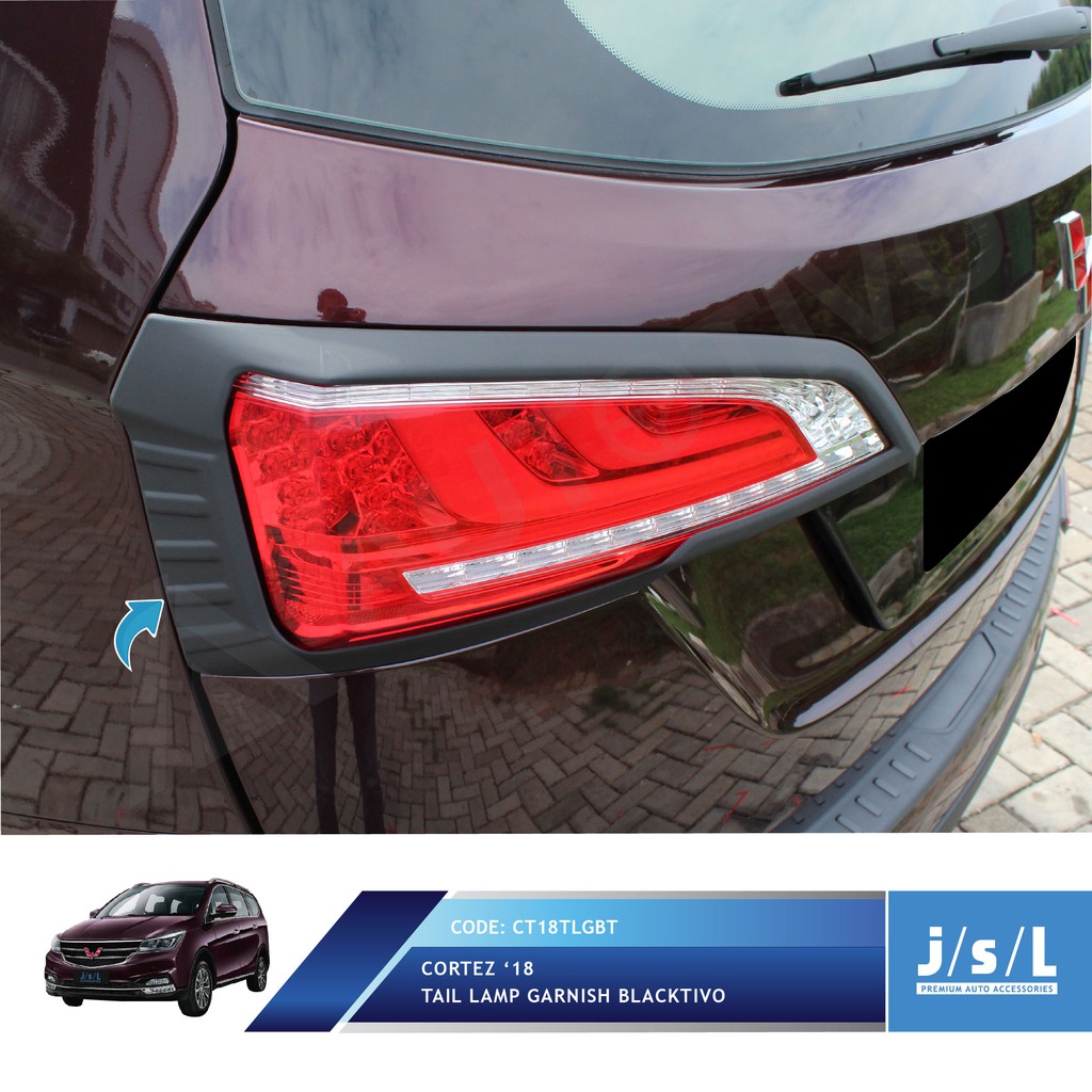 Jual JSL Garnis Lampu Belakang Wuling Cortez Hitam Tail Lamp Blacktivo ...