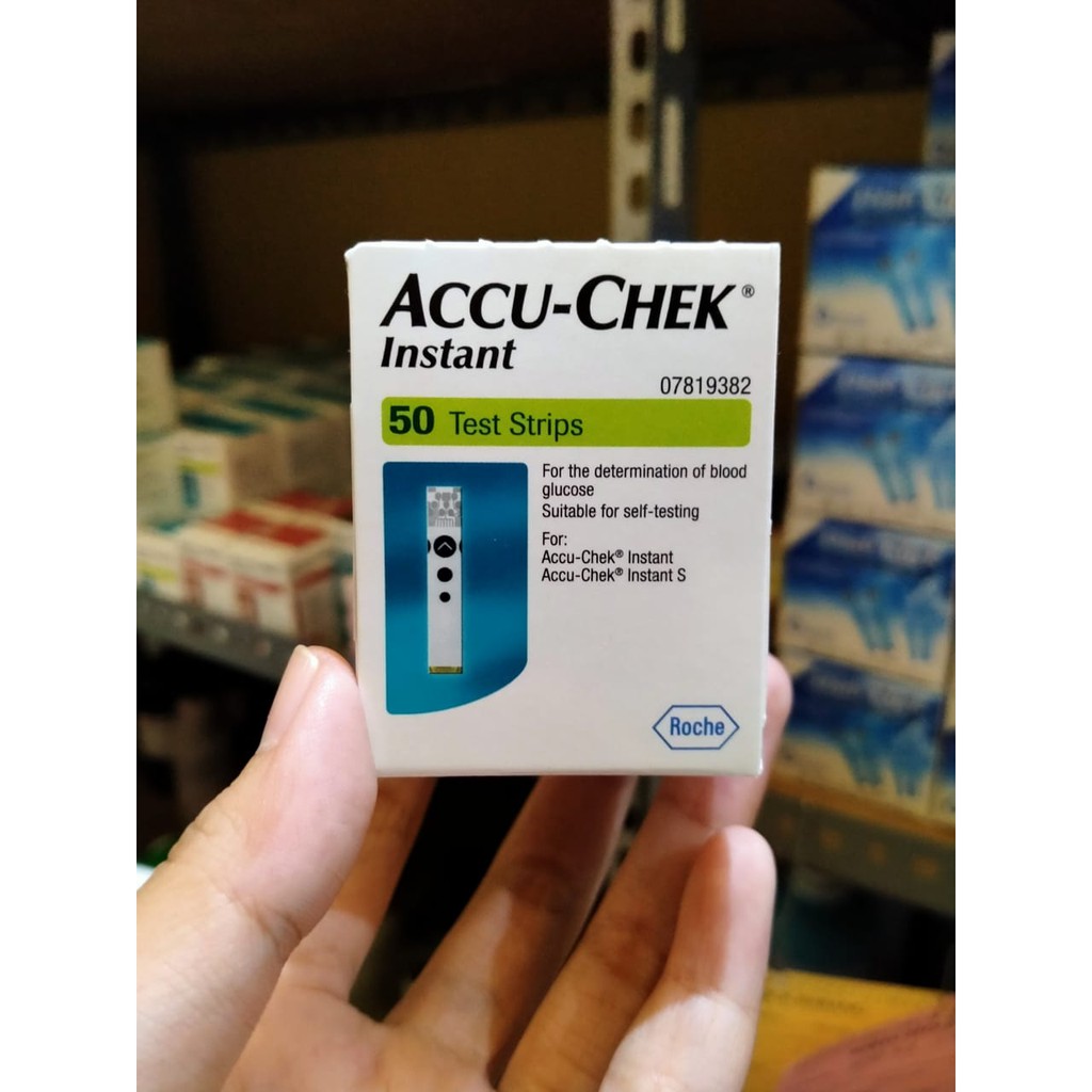 Jual Accu-Chek Instant Test Strip isi 50 dan isi 100 cek gula darah ...