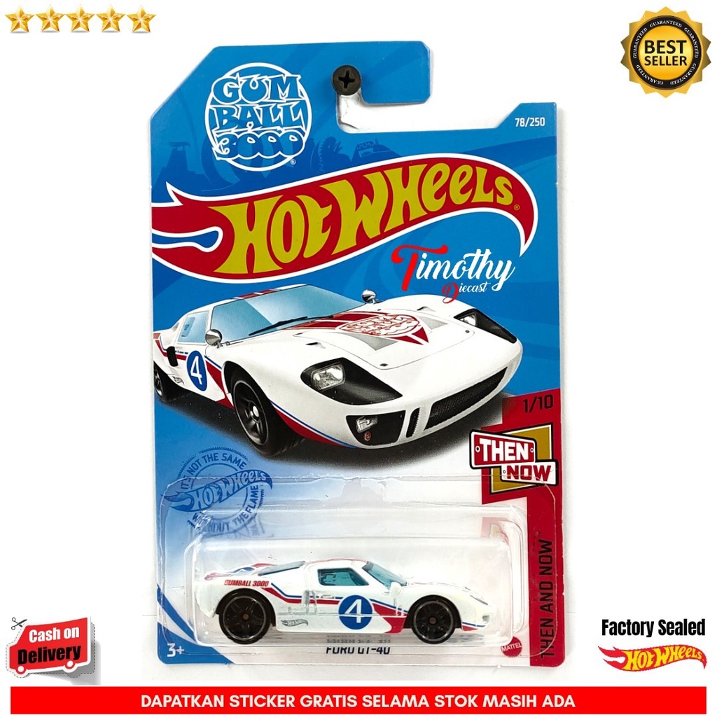 Loose Hot Wheels Ford GT40 Black Gumball 3000 Livery 