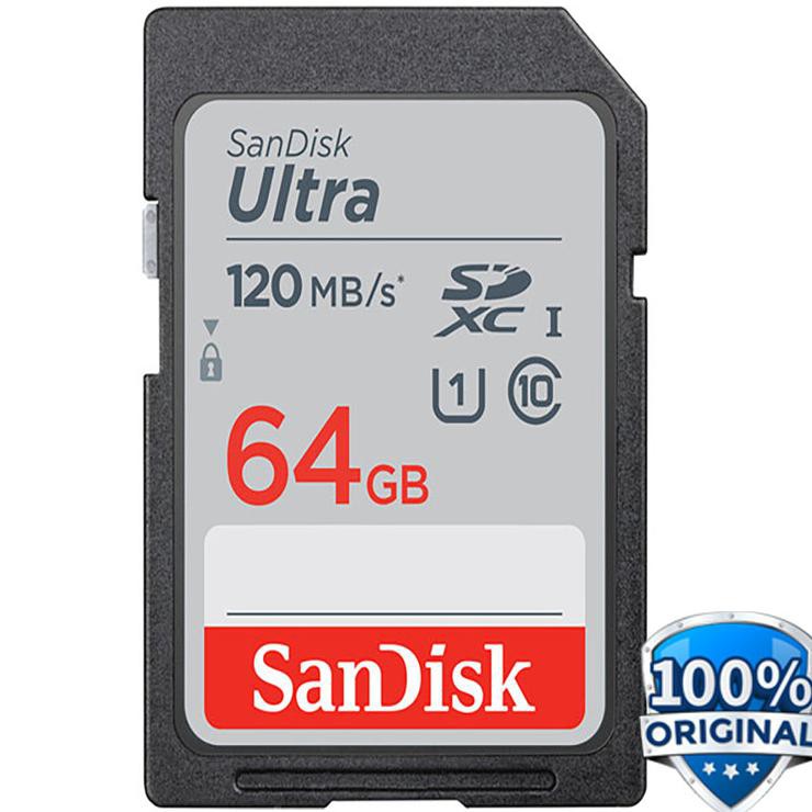 Jual SanDisk Ultra SDXC UHS-I Class 10 SD Card (120mb/s) 64GB - SDSDUN4 ...