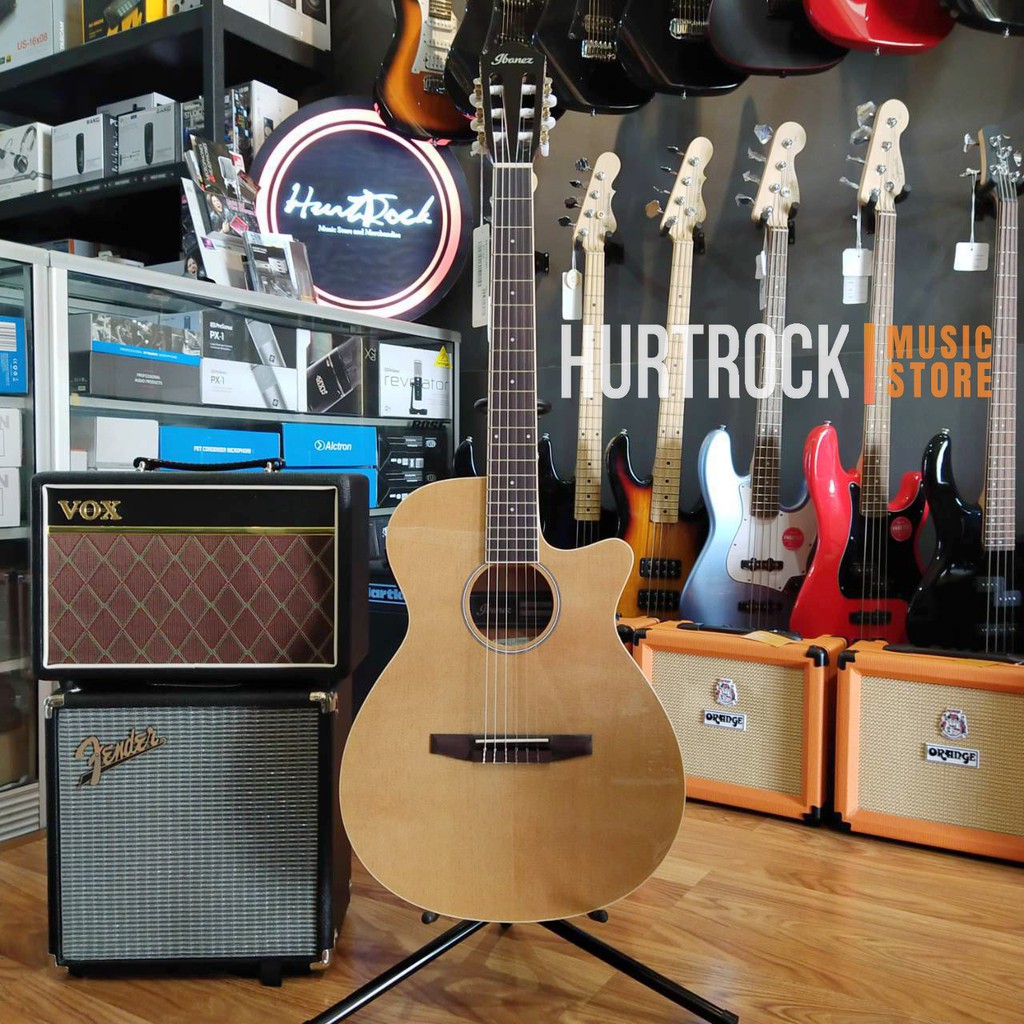 Jual Ibanez Classical Guitar Electric AEG7TN Natural Shopee Indonesia