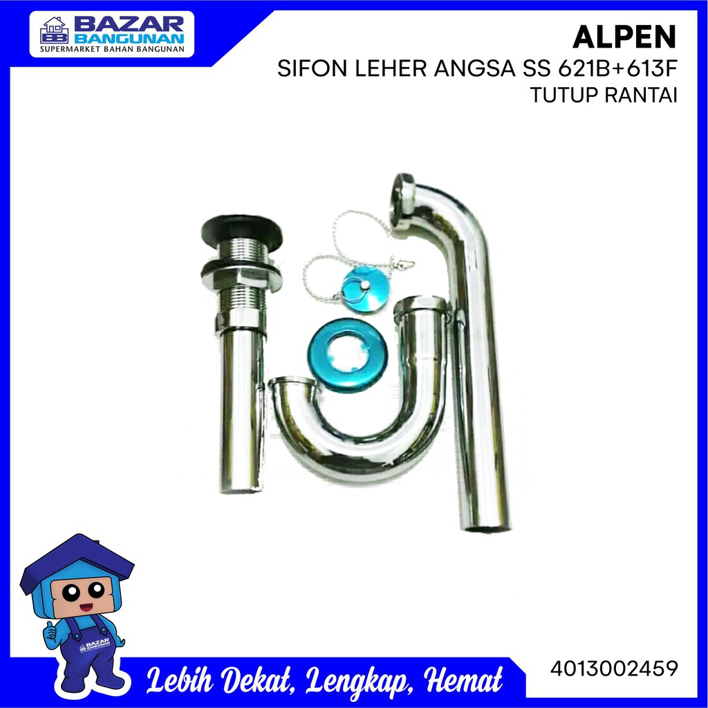 Jual Alpen - Pipa Pembuangan + Afur Avur Washtafel Sink Set Ss 621B ...