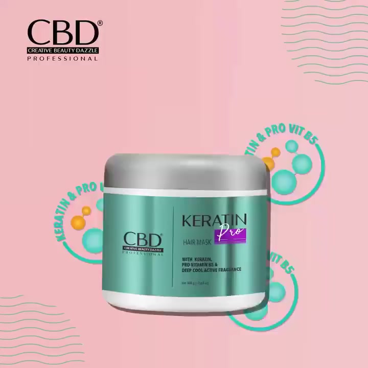 Jual CBD Professional Keratin Pro Daily Use Hair Mask Sachet (35gr ...