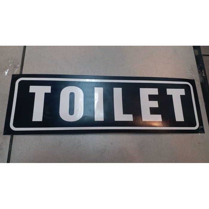 Jual SIGN LABEL STICKER TOILET 30X10CM | Shopee Indonesia