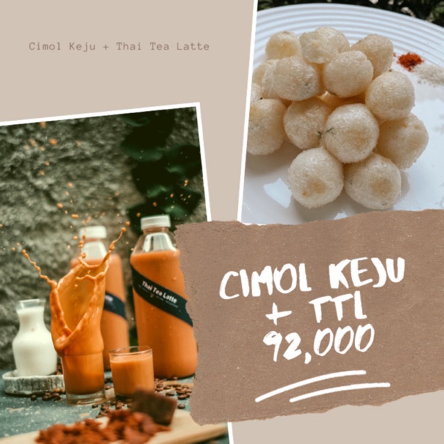 Jual Paket Cimol Thai Tea Shopee Indonesia