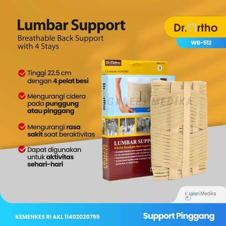 Dr. Ortho Lumbar Support WB-512 untuk support pinggang