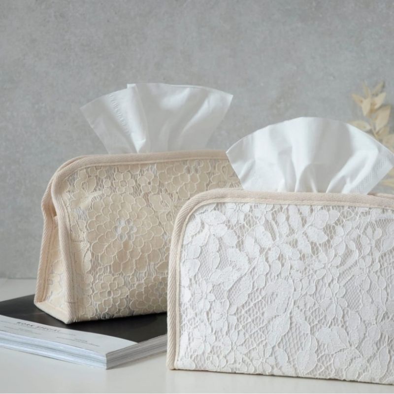 Jual Premium Lace tissue Box, tempat tissue aesthetic,tempat tissue ...