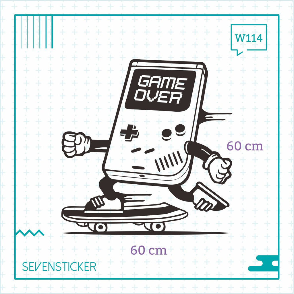 Jual Wall Sticker/Cutting Sticker/Stiker Dinding - Game Over | Shopee ...