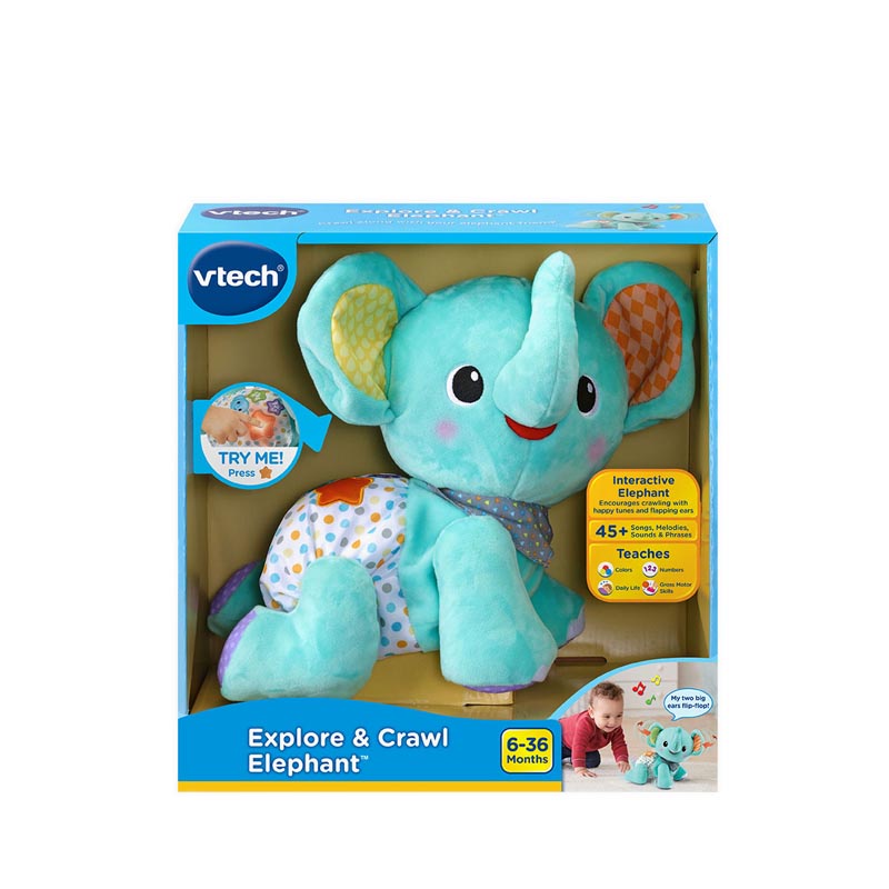 Jual VTECH CRAWL WITH ME ELEPHANT - 533203 | Shopee Indonesia