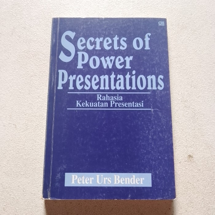 Jual Buku Secrets Of Power Presentation Rahasia Kekuatan Presentasi Shopee Indonesia 