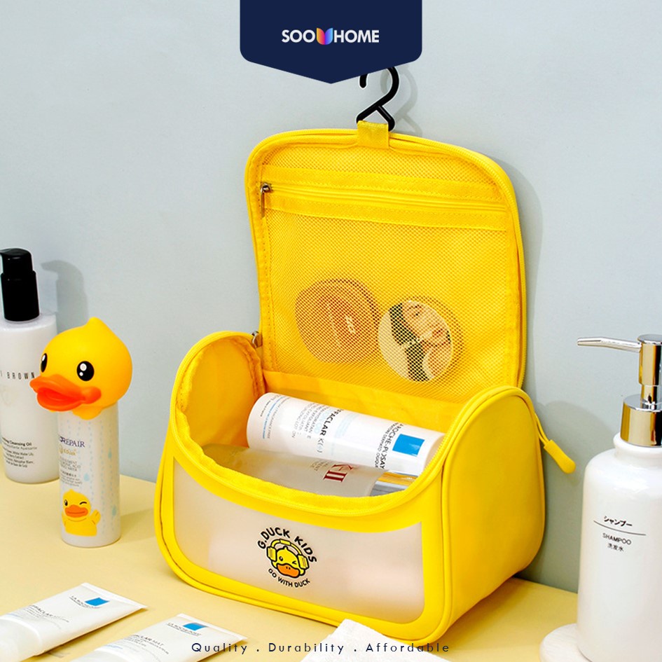 Jual Travel Cosmetic Bag Motif Duck Toiletries Kosmetik Makeup