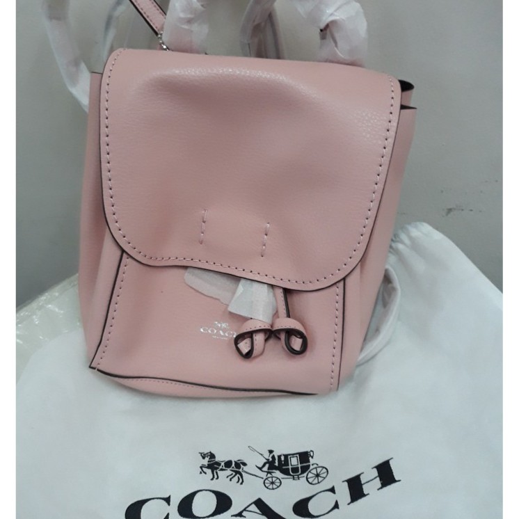 coach derby backpack pink F16605 Metallic Hot  Balilene Taylor Small Backpack In Signature