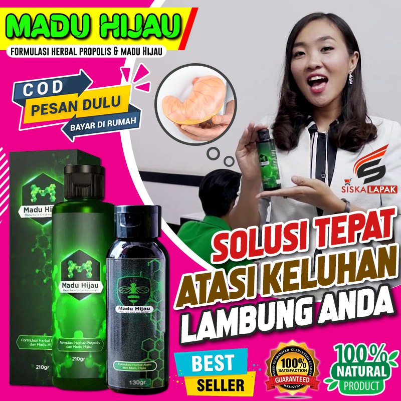 Jual [cod] Madu Hijau Herbal Lambung Original Obat Maag Anti Peradangan