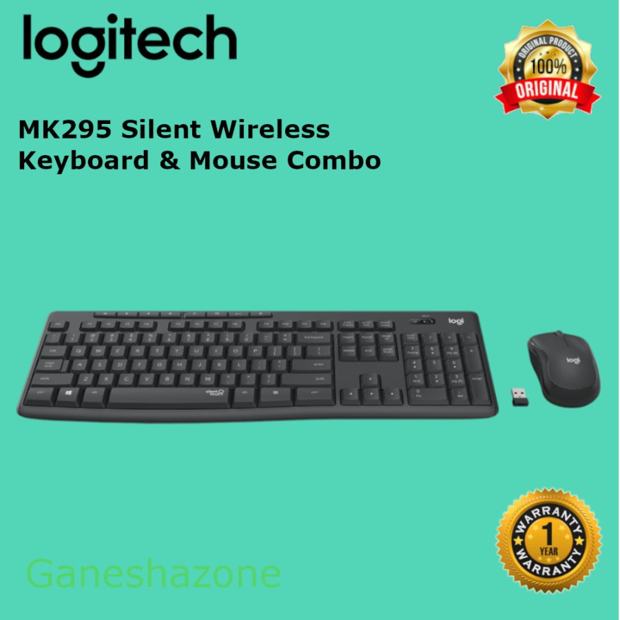Jual Logitech MK295 Silent Wireless Keyboard Mouse Combo Shopee Indonesia