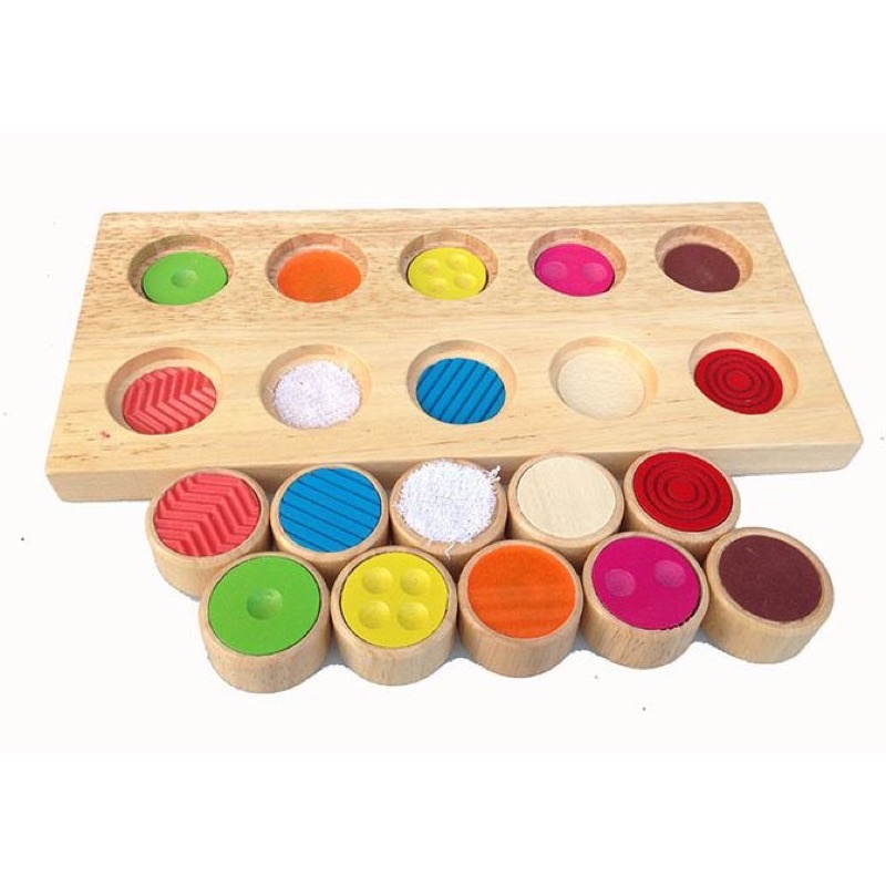 Jual papan tekstur montessori mainan meraba mainan kayu sensory play ...