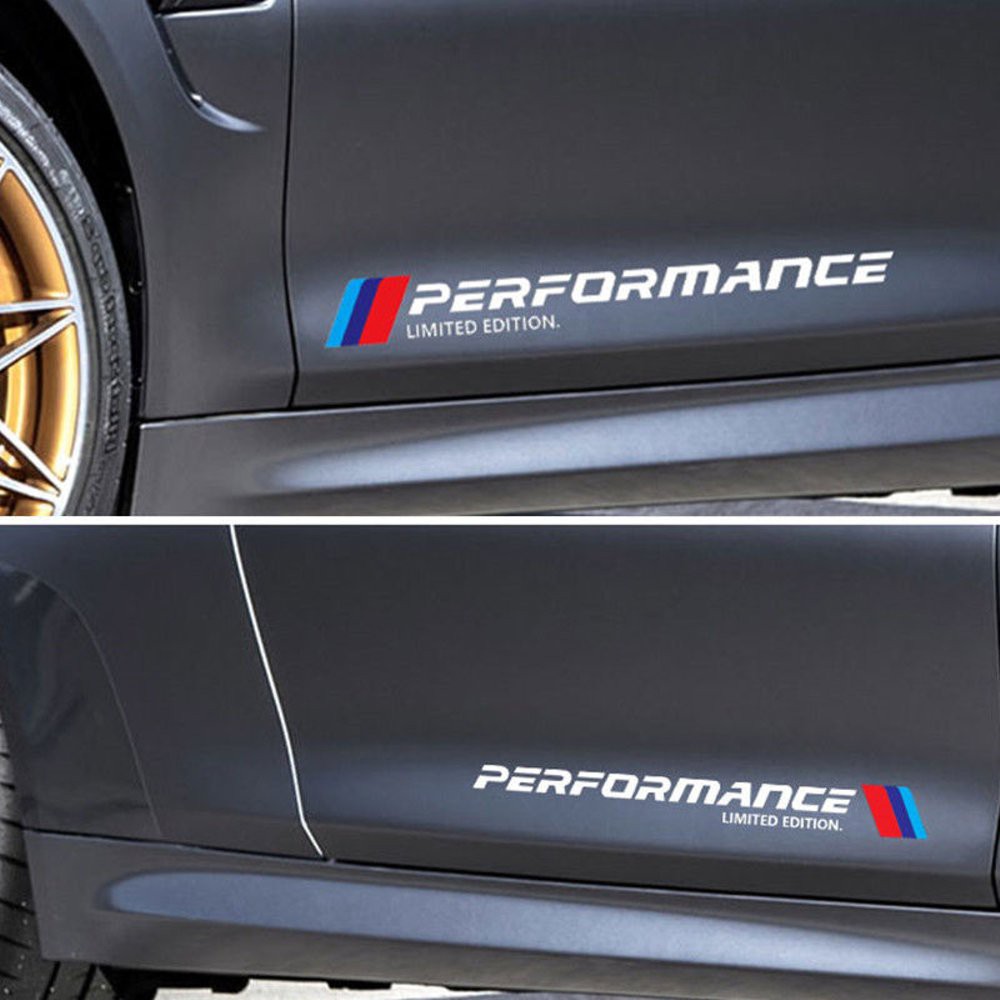 Jual stiker bmw performan body sampaing cutting sticker mobil bmw ...