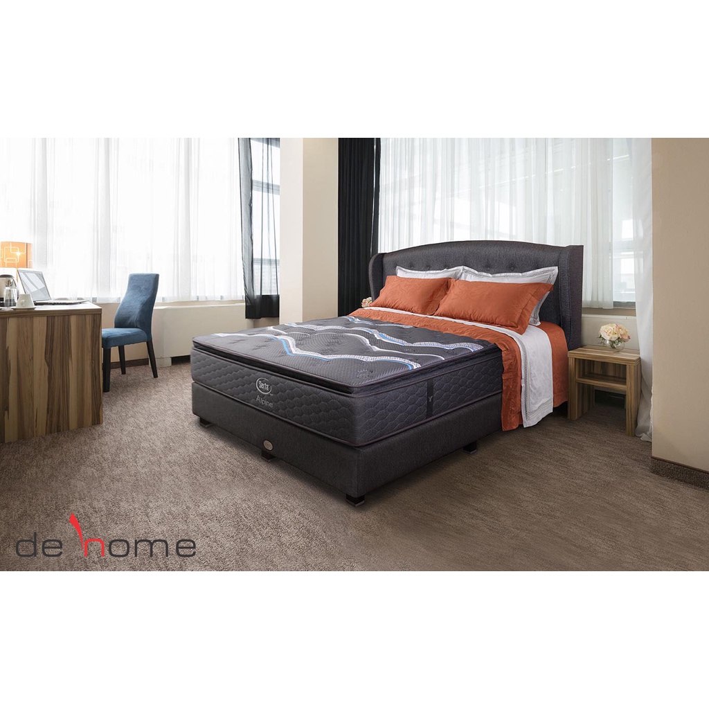 Jual Springbed Serta Alpine Full Set Shopee Indonesia