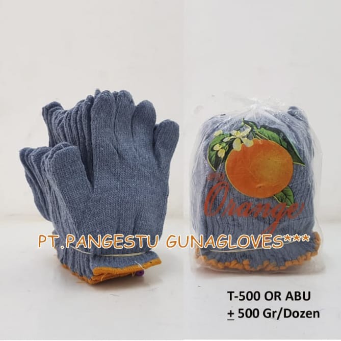 Jual Sarung Tangan Rajut 5 Benang Orange Abu (1 Lusin ) | Shopee Indonesia