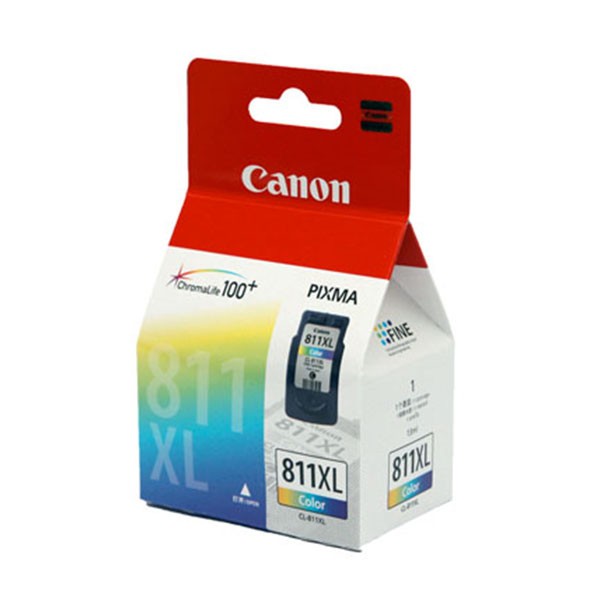 Tinta Original Canon 811 XL Color CL811XL - Tinta Canon iP2770 MP258 MP287 MP496 MP497 MX366 - Tinta Cartridge Katrid (4)