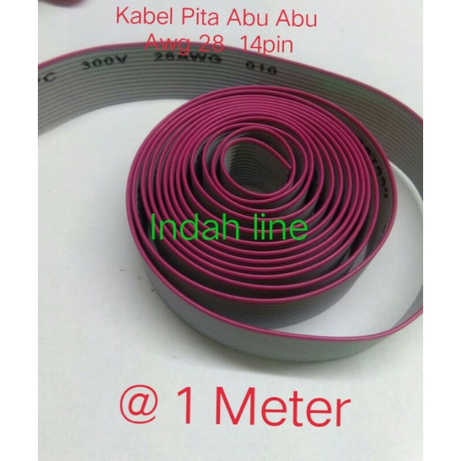 Jual Flat Cable 14pin Kabel Cable Data 14 Pin 28AWG | Shopee Indonesia