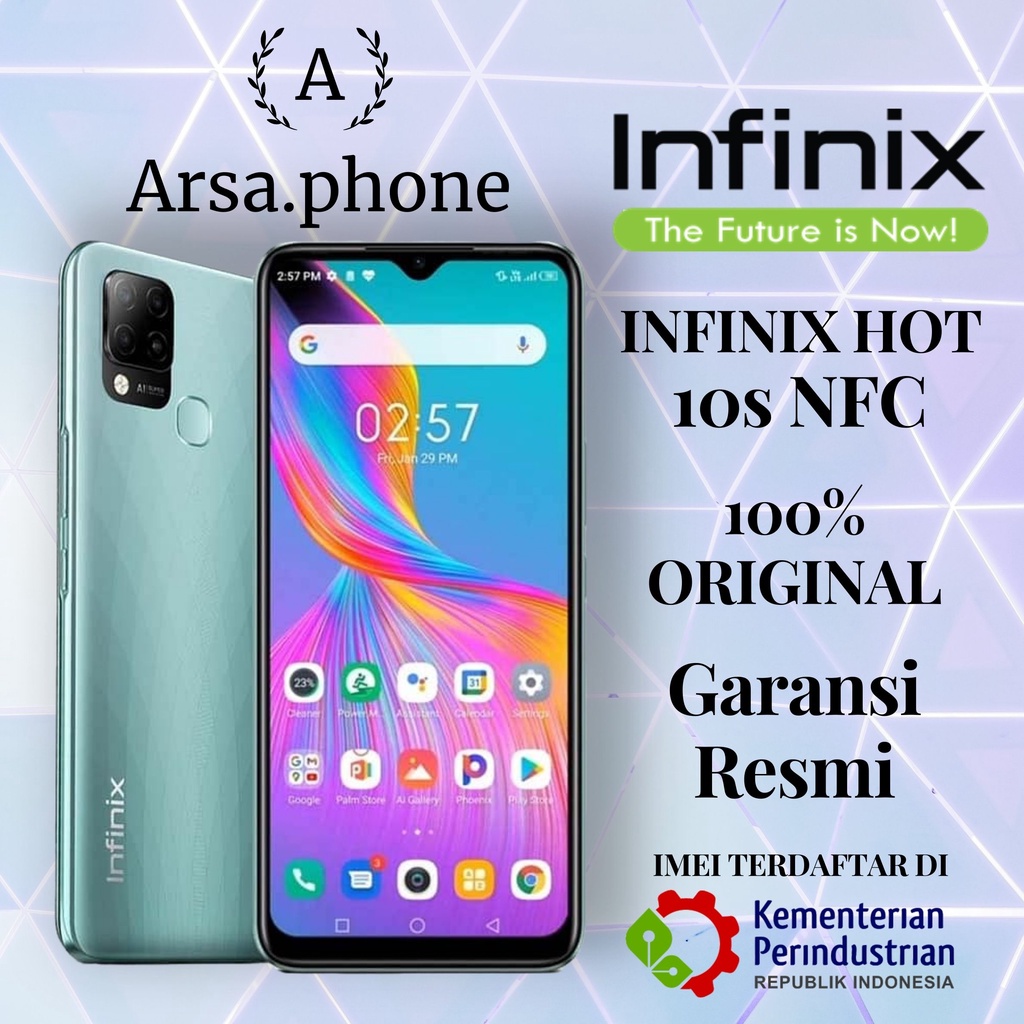 Jual Infinix Hot 10s Nfc Ram 4gb128gb Garansi Resmi 1 Tahun Shopee Indonesia 8608