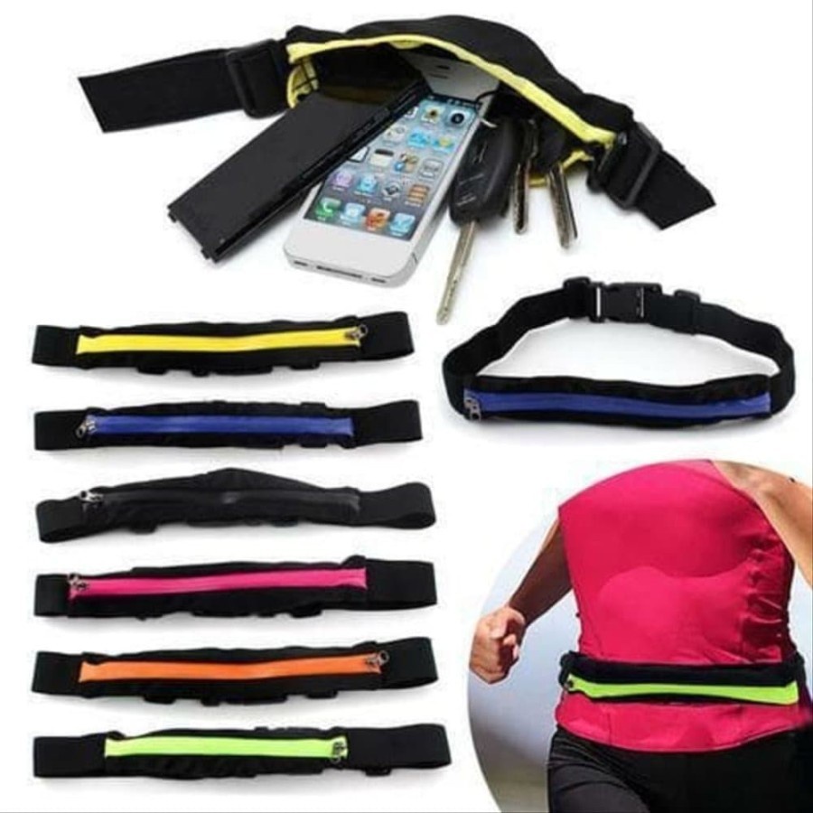 Jual Pocket Running Belt / Sport Belt Tas Dompet Olahraga Jogging Sabuk