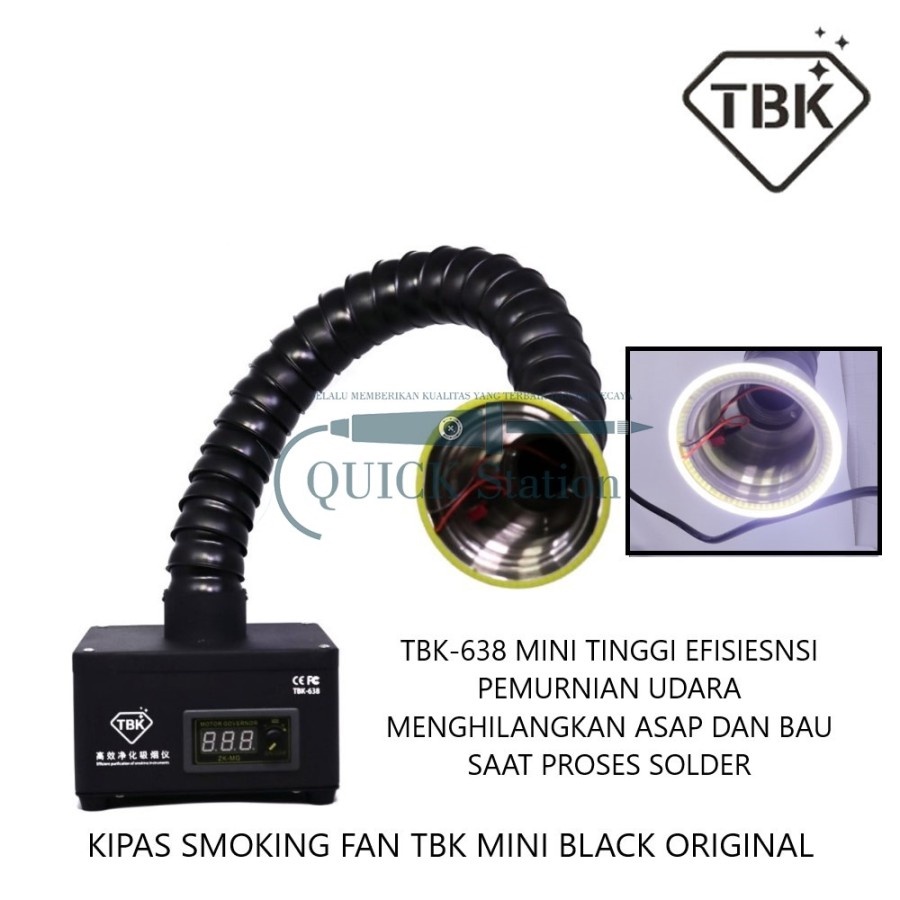 Jual KIPAS SMOKING FAN TBK MINI BLACK ORIGINAL Shopee Indonesia