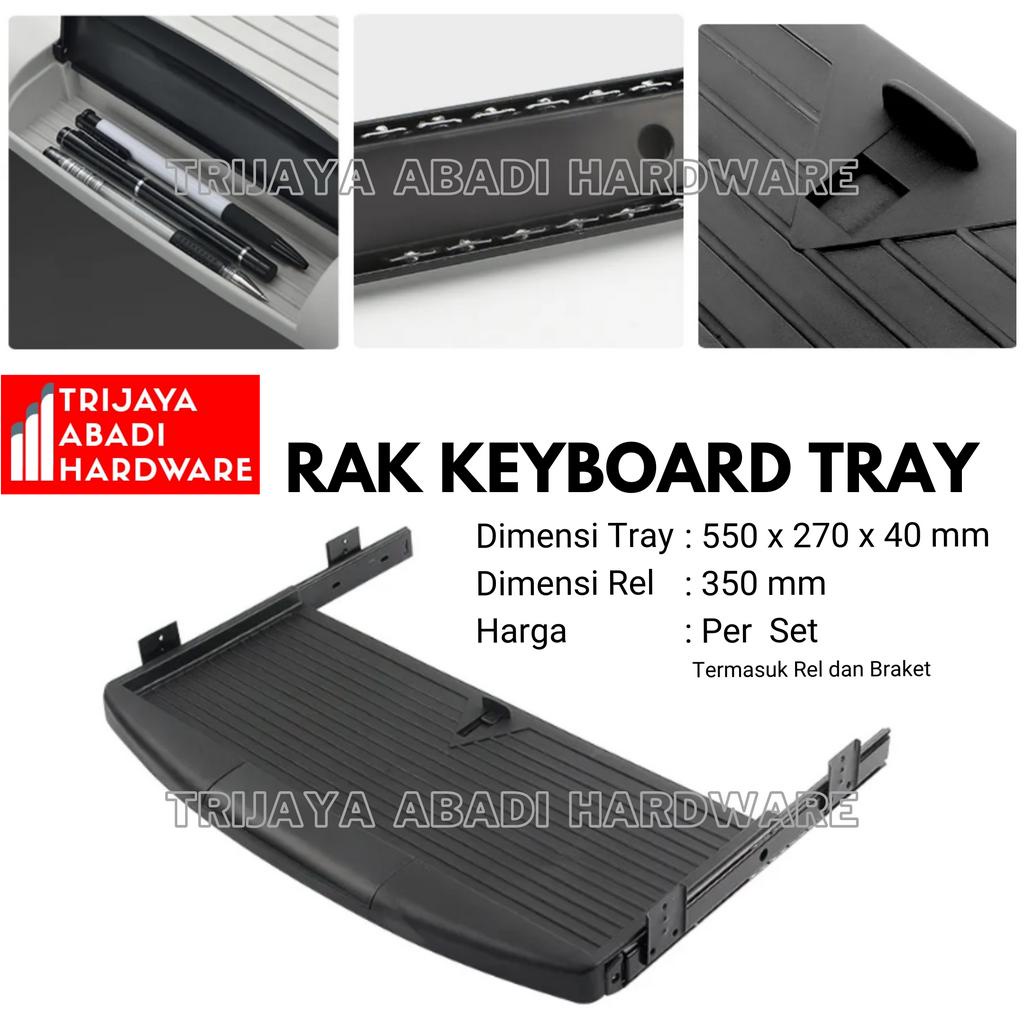 Jual Rak Keyboard Tray Rel Laci Meja Komputer | Shopee Indonesia