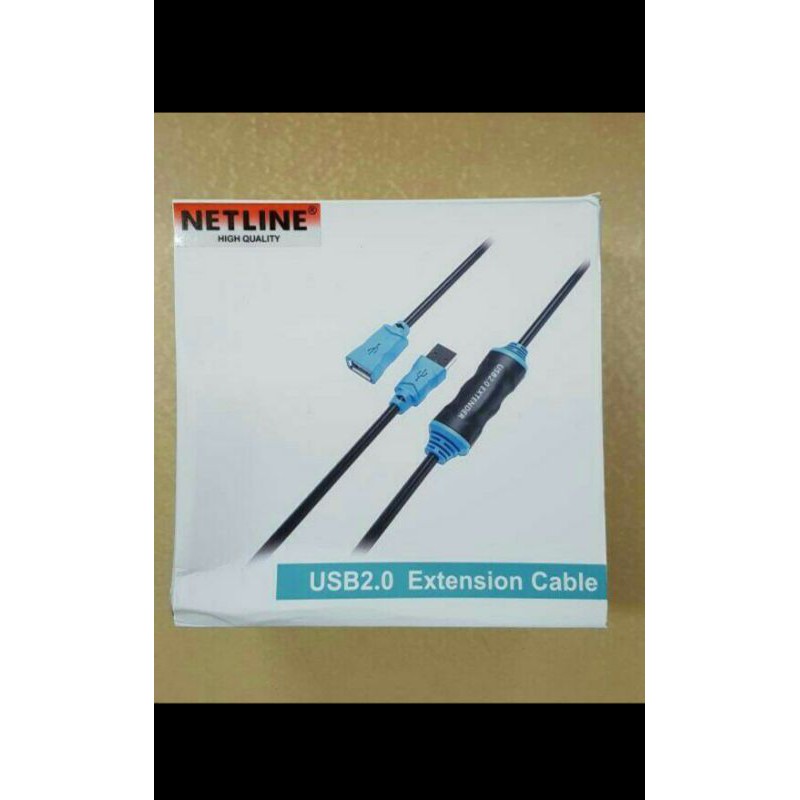 Jual Kabel USB 2.0 Extention Aktif 10 Meter Netline | Shopee Indonesia