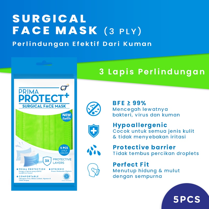 Jual PRIMA PROTECT+ Surgical Face Mask Warna 