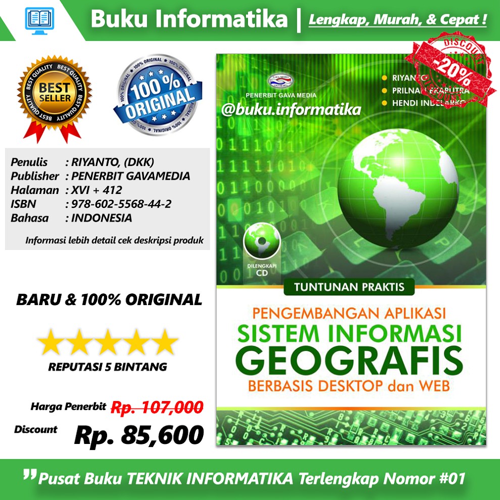 Jual Buku Pengembangan Aplikasi Sistem Informasi Geografis Berbasis