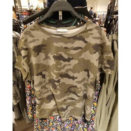 Army t shirt zara best sale