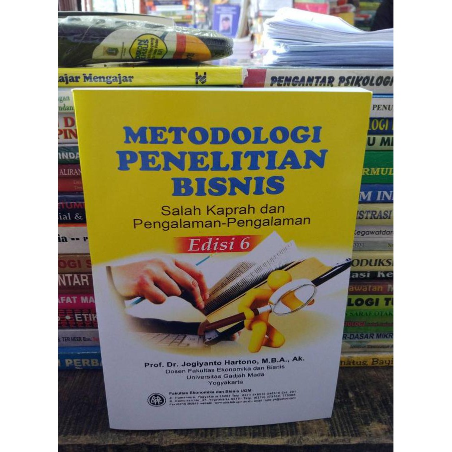 Jual Metodologi Penelitian Bisnis Edisi 6 By Prof Dr Jogiyanto Hartono ...