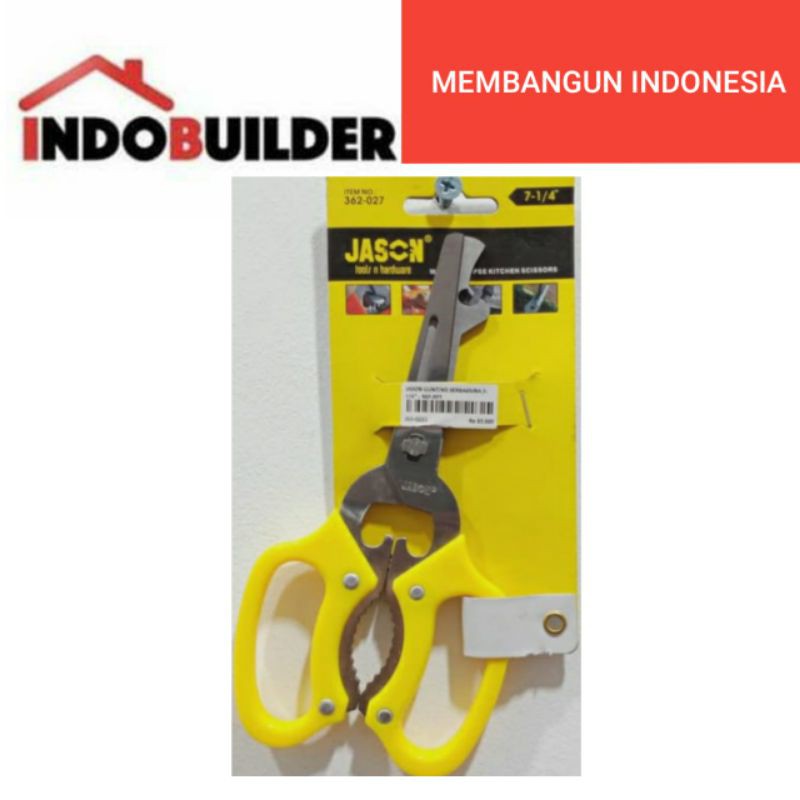 Jual GUNTING SERBAGUNA MULTIFUNGSI JASON 7 INCH / MULTI PURPOSE SCISSOR ...