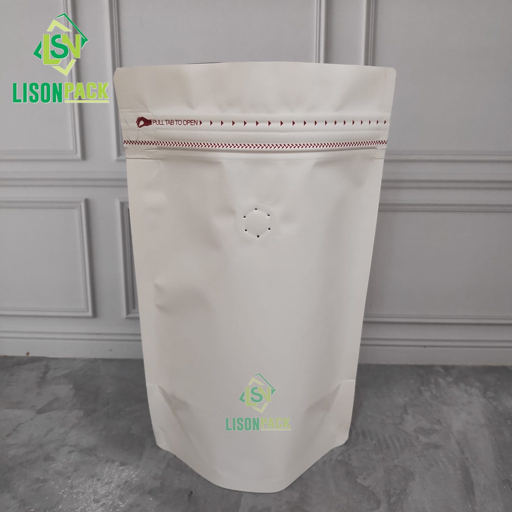 Jual Standing Pouch Papercraft White 250gr | Kemasan Coffee | Kemasan