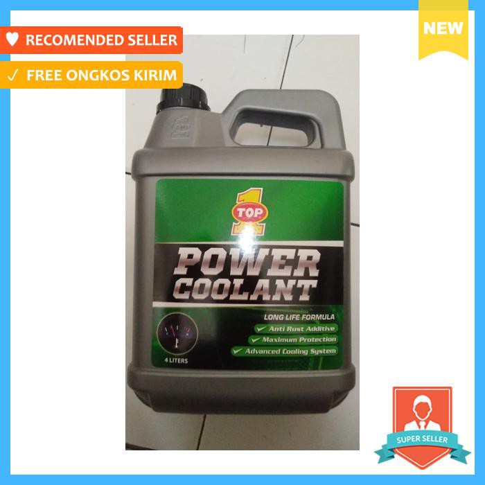 Jual Air Radiator Power Coolant Top One 1 Hijau 4 Liter Galon | Shopee ...